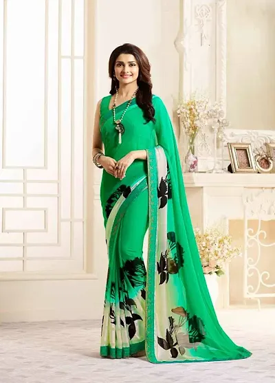 Georgette Printed Daily Wear Sarees