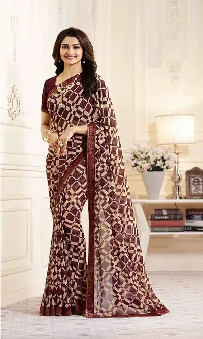 Stylish Mulmul Saree With Blouse Piece For Women