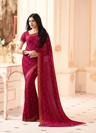 Best Selling Georgette Saree with Blouse piece 