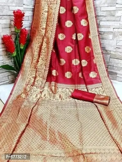 Red Art Silk Saree