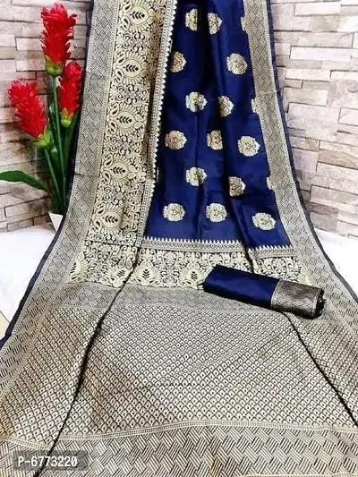 Blue Art Silk Saree-thumb0