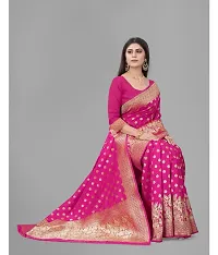 Pink Art Silk Saree-thumb1