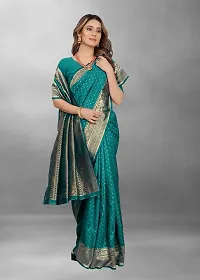 Olive Art Silk Saree-thumb1