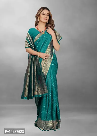 Olive Art Silk Saree-thumb2