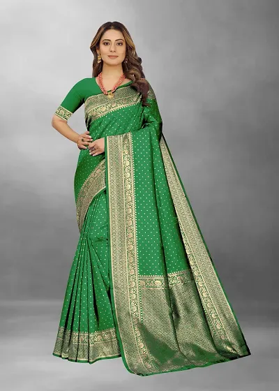 Stylish Silk Saree with Blouse piece For Women