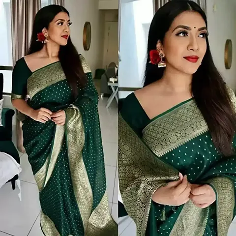 Trending Bollywood Collection Art Silk Saree With Blouse Piece