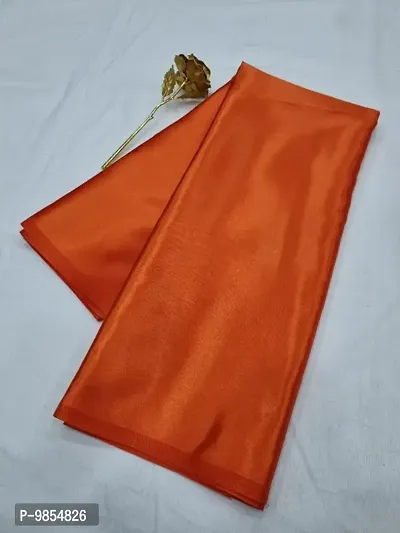 Trending Pure Satin Silk Saree Only-thumb0