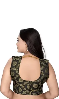 Trendy Attractive Satin Saree with Blouse piece-thumb1