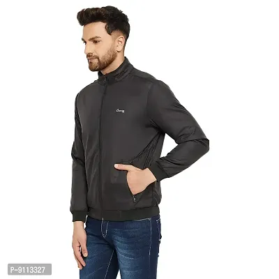 Camey Full Sleeve Solid Men Jacket (21GH02) (XXL, Black)-thumb3