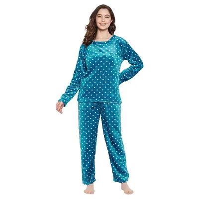 Buy Womens Winter Full Sleeve Top and Pajama Pants Regular Fit Night Suit  Round Collarless Top and Pyjama Set Ladies Night Dress Online In India At  Discounted Prices