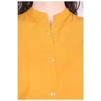 Stylish Cotton Solid Stitched Kurta-thumb1