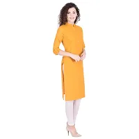 Stylish Cotton Solid Stitched Kurta-thumb3