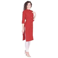 Checkout Women's Latest New Printed Cotton Straight Kurta-M-thumb2