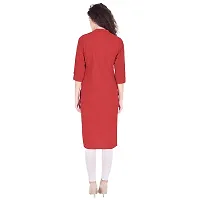 Checkout Women's Latest New Printed Cotton Straight Kurta-M-thumb1