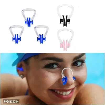 Swiming Swimming pool training nose plugs Nose Clip MultiColoured 5-thumb0