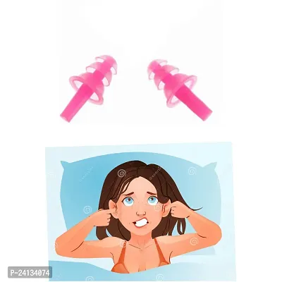 Earplugs for Sleeping Noise Cancelling Reusable Ear Plugs Super Soft Silicone Ear Plug Pink