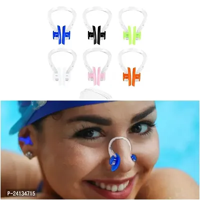 Swiming Swimming pool training nose plugs Nose Clip MultiColoured 6-thumb0
