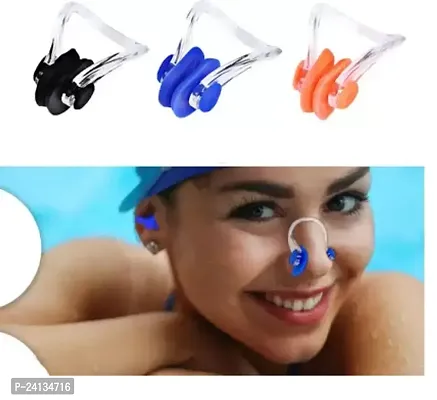 Swiming Swimming pool training nose plugs Nose Clip MultiColoured 3