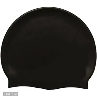 SILICON SWIMMING CAP BLACK