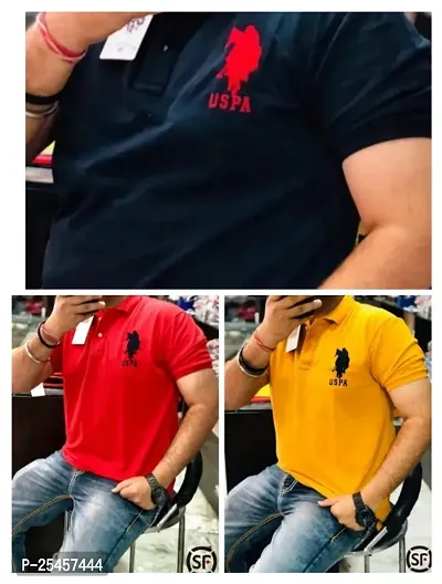 Stylish Matty Polo Tshirt combo of 3pcs-thumb0