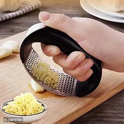 Classic Stainless Steel Garlic Presser Crusher For Kitchen-thumb5