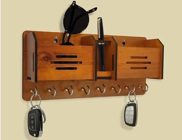 Wooden Key and Mobile Holder