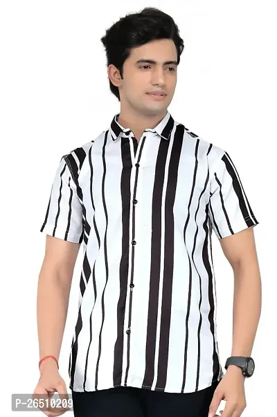 Fancy Cotton Blend Casual Shirts For Men-thumb0