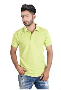 Reliable Multicoloured Cotton Blend  Polos For Men Pack Of 2-thumb3