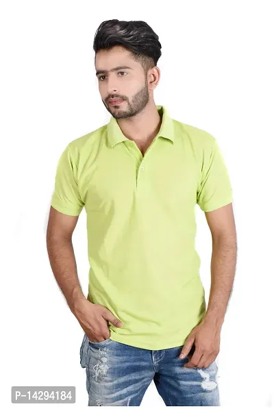 Reliable Multicoloured Cotton Blend  Polos For Men Pack Of 2-thumb4