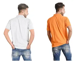 Reliable Cotton Blend Polos For Men Pack Of 2-thumb1