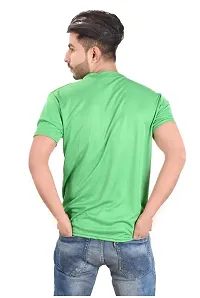 Reliable Green Polyester Round Neck Tees For Men-thumb3