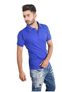 Reliable Multicoloured Cotton Blend  Polos For Men Pack Of 2-thumb2