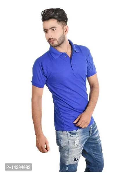 Reliable Multicoloured Cotton Blend  Polos For Men Pack Of 2-thumb3