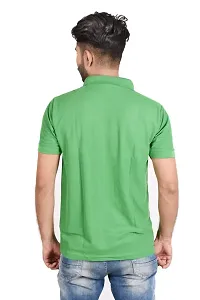 Reliable Green Cotton Blend Polos For Men-thumb2