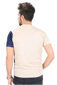 Reliable Multicoloured Polyester Round Neck Tees For Men-thumb1