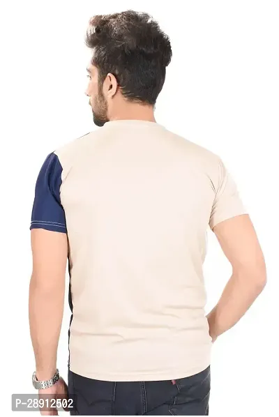 Reliable Multicoloured Polyester Round Neck Tees For Men-thumb2