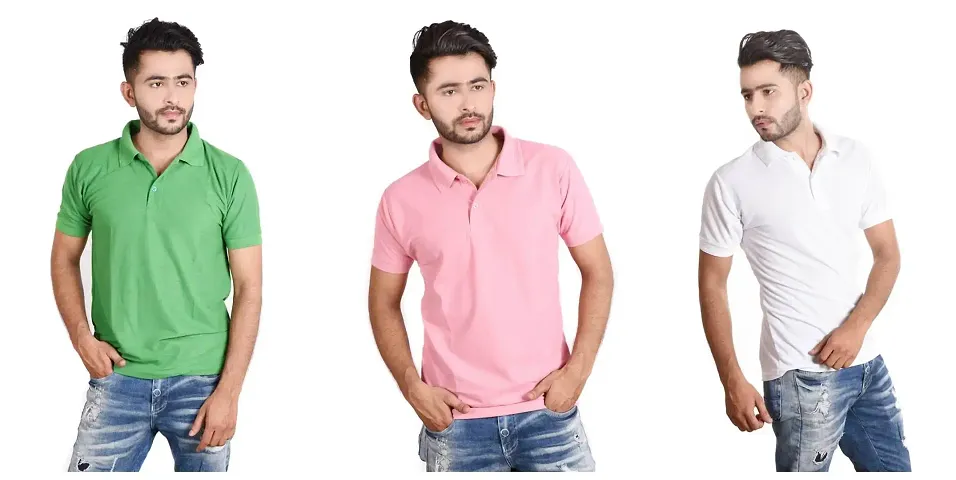 Reliable Blend Polos For Men Pack Of 3