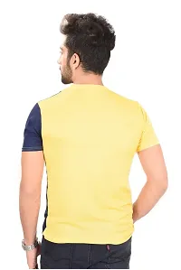 Reliable Yellow Polyester Round Neck Tees For Men-thumb3