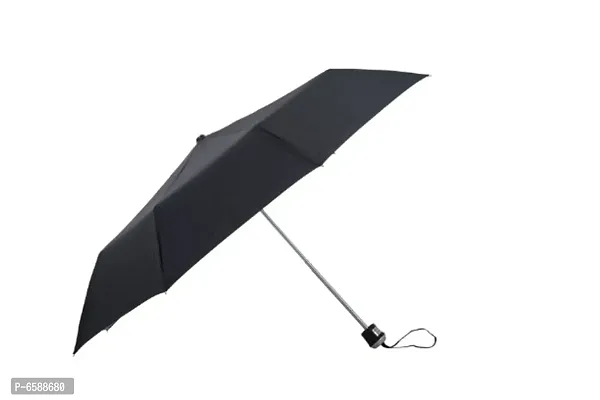 Major 3 Fold Black Nylon Umbrella-thumb0
