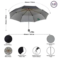 Major 3 Fold Black Nylon Umbrella-thumb2