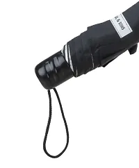 Yuvraj 3 Fold Black Polyester Umbrella-thumb3