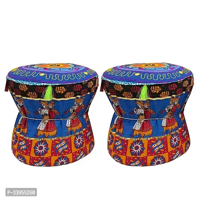 Embroidery Work Bamboo Mudda Cover Pack Of 2