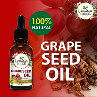 Luxura Sciences Organic Grape Seed Oil,100% Pure, Natural  Cold-Pressed For Skin, Hair,Body .Rich in Vitamin A, E and K- Helps Reduce Wrinkles, 30ml-thumb1