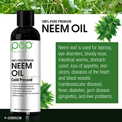 POP (Potions of Paradise) Natural Neem Essential Oil for Skin, 200 ml-thumb2