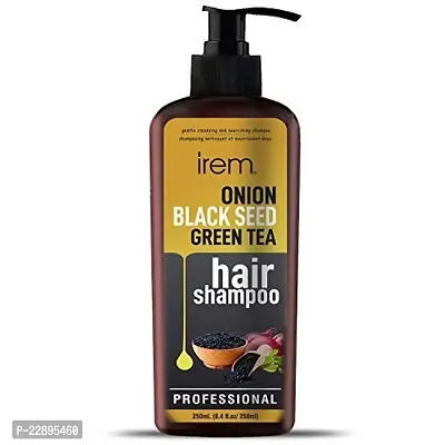 Irem Onion Black Seed  Green Tea Hair Shampoo For Hair Revitalizing  Hair Fall Control 250ml