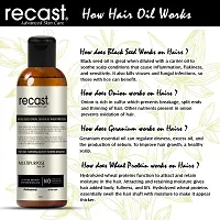 Recast Onion Black Seed Multi-Purpose Hair Oil Control Hair Fall  Dandruff NO Mineral Oil, Silicones  Synthetic Fragrance - 200 ml-thumb1