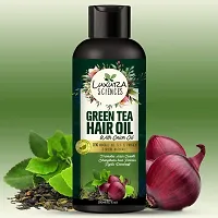 Luxura Sciences Green Tea Hair Oil with Onion Oil 200ml for Hair Improvement.-thumb1
