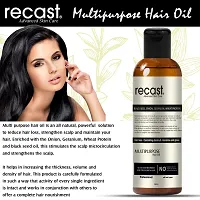 Recast Onion Black Seed Multi-Purpose Hair Oil Control Hair Fall  Dandruff NO Mineral Oil, Silicones  Synthetic Fragrance - 200 ml-thumb2