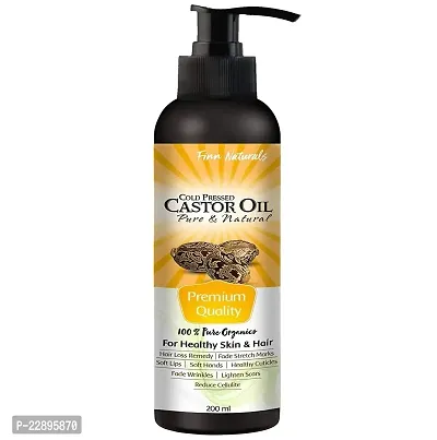 Finn Naturals Organic Castor Oil, 200ml