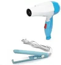 HAIR DRYER WITH MINNI HAIR STRAIGHTNER MULTICOLOUR-thumb1